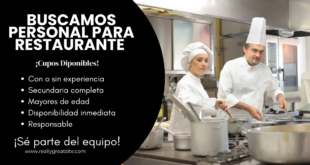 TRABAJOSENRESTAURANTES